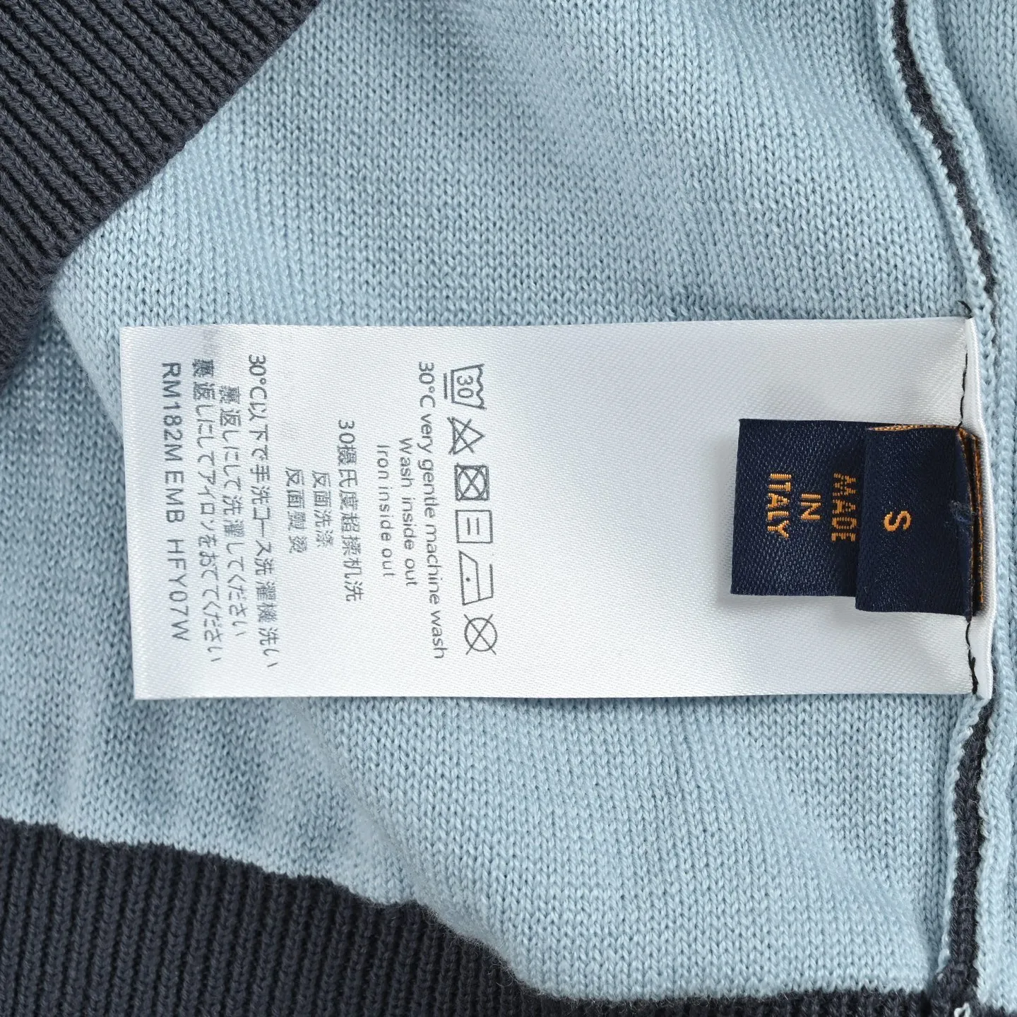 Louis Vuitton/Louis Vuitton gradient old flower jacquard crew neck sweater